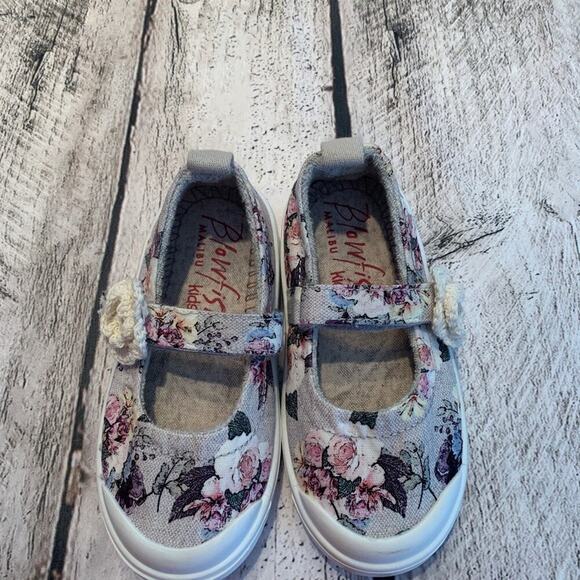 BLOWFISH MALIBU KIDS Girls Floral Mary Jane Sneakers / Size: 8 - Picture 8 of 11